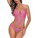 ANSARI Hosiery Women Lingerie Lace Teddy One Piece Babydoll Mini Bodysuit/Babydoll Lingerie/Honeymoon Dress for Woman