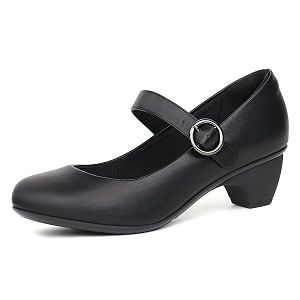 Women Mary Janes Pumps Chunky Shoes Dress