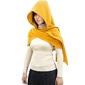 Women Men Fashion Shawl Scarf Cape | Multifunctional Hooded Cowl | Medieval Linen Cotton Cowl Hood |Vintage Goth Costume