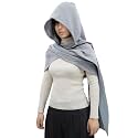 Women Men Fashion Shawl Scarf Cape | Multifunctional Hooded Cowl | Medieval Linen Cotton Cowl Hood |Vintage Goth Costume