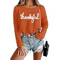 Women Merry Christmas Sweater Long Sleeve Xmas Knitted Top Funny Holiday Graphic Pullover Tops 2024 Trendy