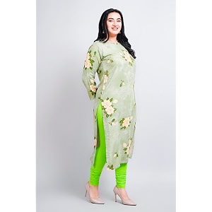 Women Modal Cotton Kurti Frill On
