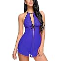 Women Net Lace Self-Design Baby Doll Set (Pack of 1) (Color : Blue) (Size : Free Size)_CM Doll_Blue