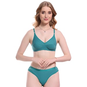 Women Non paddad Reguler Bra Panty Lingerie
