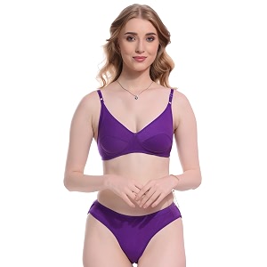 Women Non paddad Reguler Bra Panty Lingerie