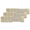 Women Pack of 3 Soft Comfortable 2 Hooks Bra Extender