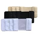 Women Pack of 3 Soft Comfortable 2 Hooks Bra Extender
