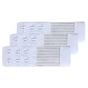 Women Pack of 3 Soft Comfortable 2 Hooks Bra Extender