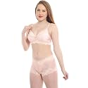Women Pink Lingerie Set Full Coverage Lightly