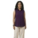 Women Plus Size Sleeveless Button Down Shirt