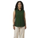 Women Plus Size Sleeveless Button Down Shirt