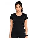 Women Polyester Stretch Regular Fit Round Neck