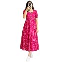 Women Printed Anarkali Kurta Dress Ethnic
