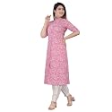 Women Printed Collar Neck Half Sleeve Regular