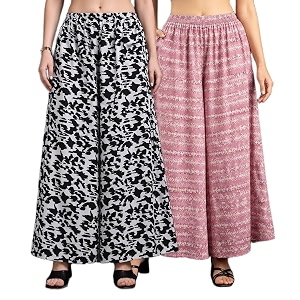 Women Printed Palazzo Pants Combo Pack of