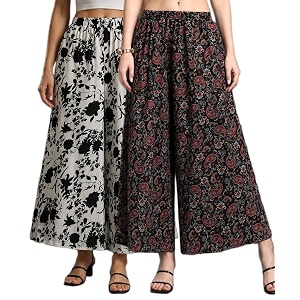 Women Printed Palazzo Pants Combo Pack of