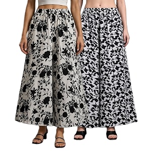 Women Printed Palazzo Pants Combo Pack of