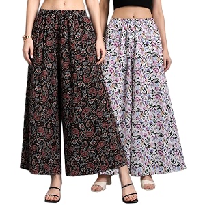 Women Printed Palazzo Pants Combo Pack of