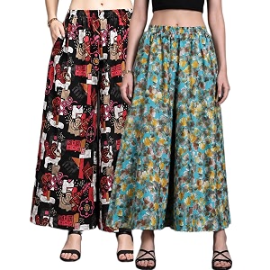 Women Printed Palazzo Pants Combo Pack of