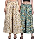 Women Printed Palazzo Pants Combo Pack of