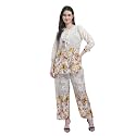 Women Printed Short Kurti with Pant Set
