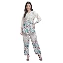 Women Printed Short Kurti with Pant Set