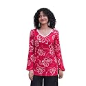 Women Pure Cotton Floral Printed Short Kurti