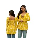 Women Pure Cotton Floral Printed Short Kurti
