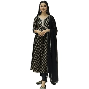 Women Rayon Embroidered Kurta with Pant and