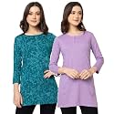 Women Regular Fit Henley All Over Print