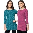 Women Regular Fit Henley All Over Print