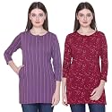 Women Regular Fit Henley All Over Print