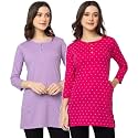 Women Regular Fit Henley All Over Print