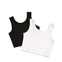 Women Ribbed Sleeveless Crop Tank Top Pack