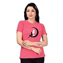 Women Round Neck Printed_Cotton Blend Regular Fit