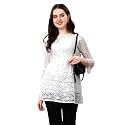 Women Russel Net with Crepe Inner Net Tops