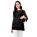 Women Russel Net with Crepe Inner Net Tops