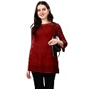 Women Russel Net with Crepe Inner Net Tops