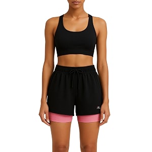 Womens 2-in-1 Running Shorts Quick-Dry Double