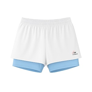 Womens 2-in-1 Running Shorts Quick-Dry Double