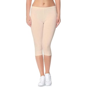 Womens 3 4 Calf-Length Leggings - Stretchable