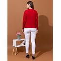 Womens Cable Knit Woolen Pullover Full