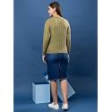 Womens Cable Knit Woolen Pullover Full