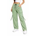 Women39s Cargo Pants Wide Leg Drawstring Elastic
