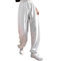 Womens Casual Black Jogger Pants Soft