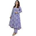 Women39s Cotton Kurta with Trousers Set Floral