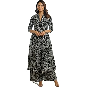 Women s Cotton A-Line Kurta Palazzo