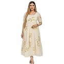 Womens Cotton Printed Fit amp Flare Midi