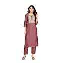 Women’s Cotton Silk Zari Kurta Pant Set