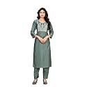 Women’s Cotton Silk Zari Kurta Pant Set